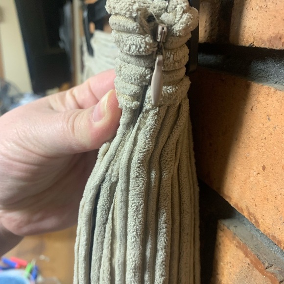 Urban Outfitters Chic Ribbed Wide-Leg Pants in Beige - Picture 5 of 6